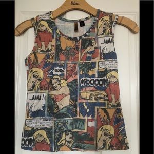Comic tank top